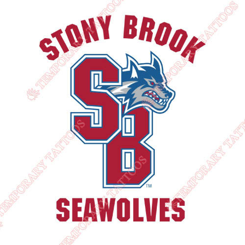 Stony Brook Seawolves Customize Temporary Tattoos Stickers NO.6402
